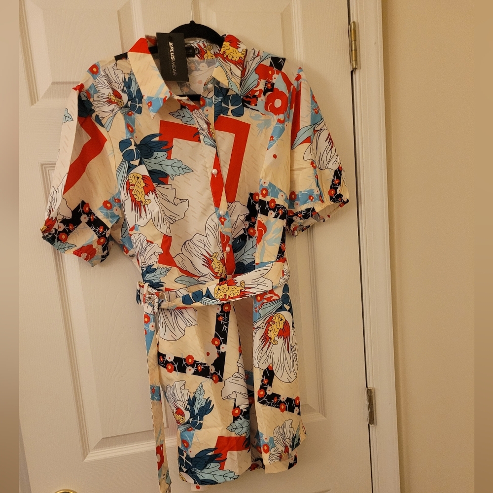 Plus Sized Romper w/ belt